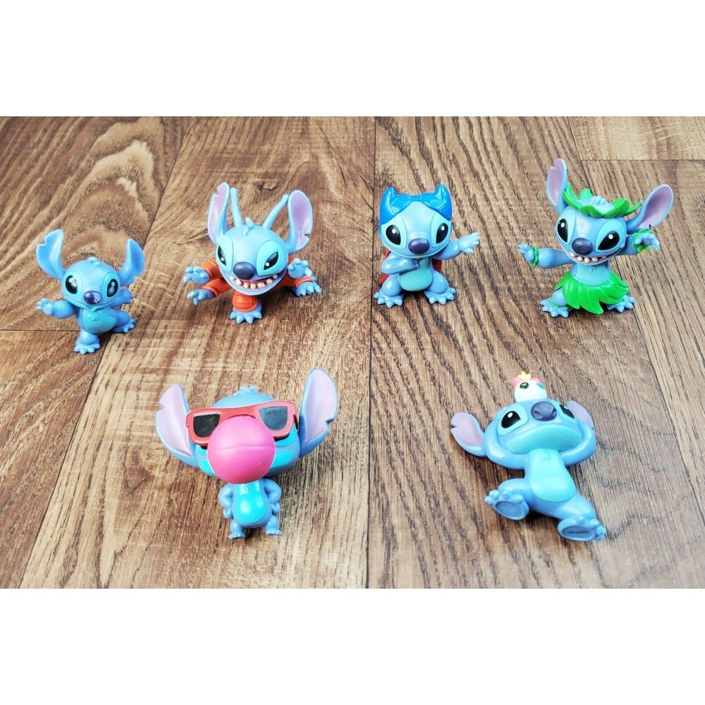 Disney Lilo & Stitch Lot of 6 Stitch 2.5" Figures